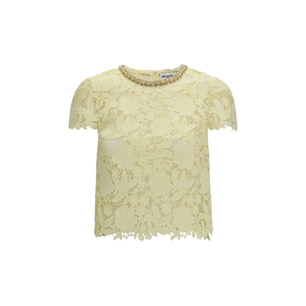 Self-Portrait Bicolor Polyester Blouse | Regal Royce