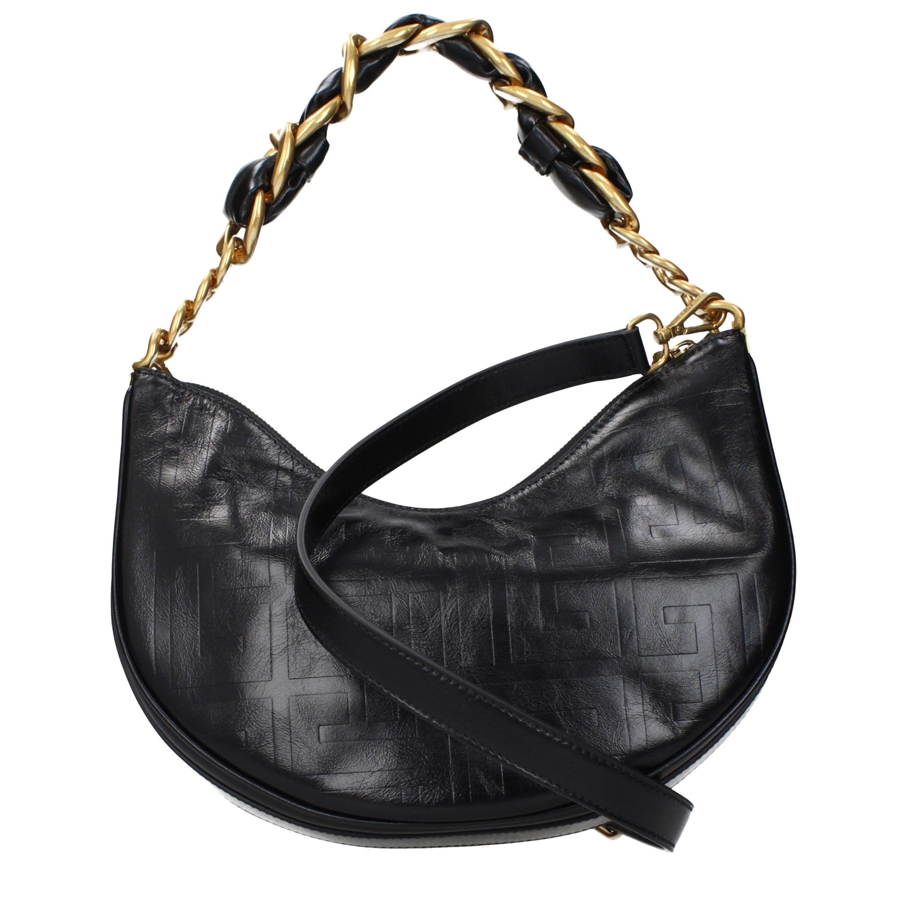 Balmain Black Leather Shoulder Bag | Regal Royce