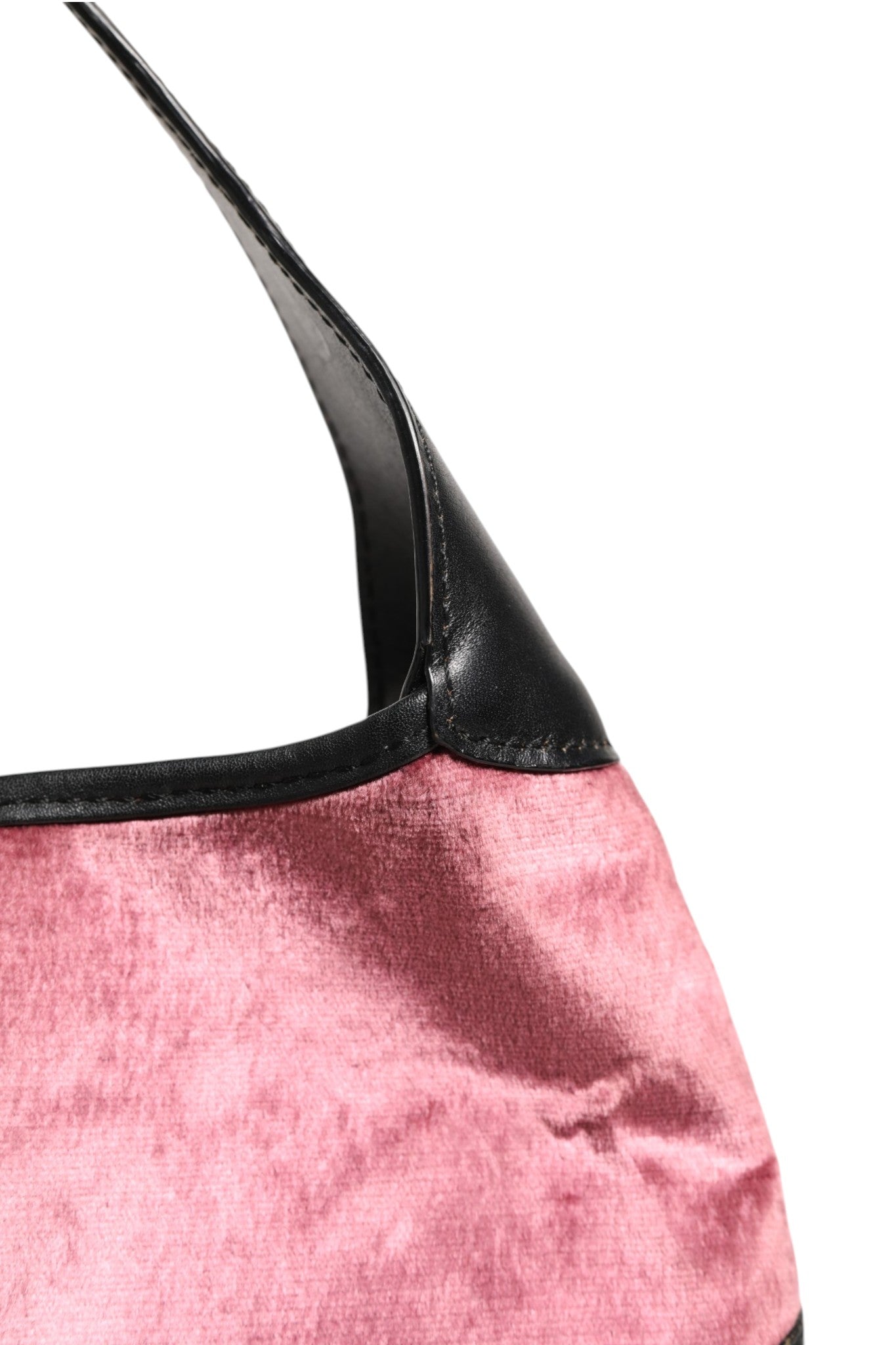 Gucci Jackie Pink Velvet And Black Leather Shoulder Bag | Regal Royce