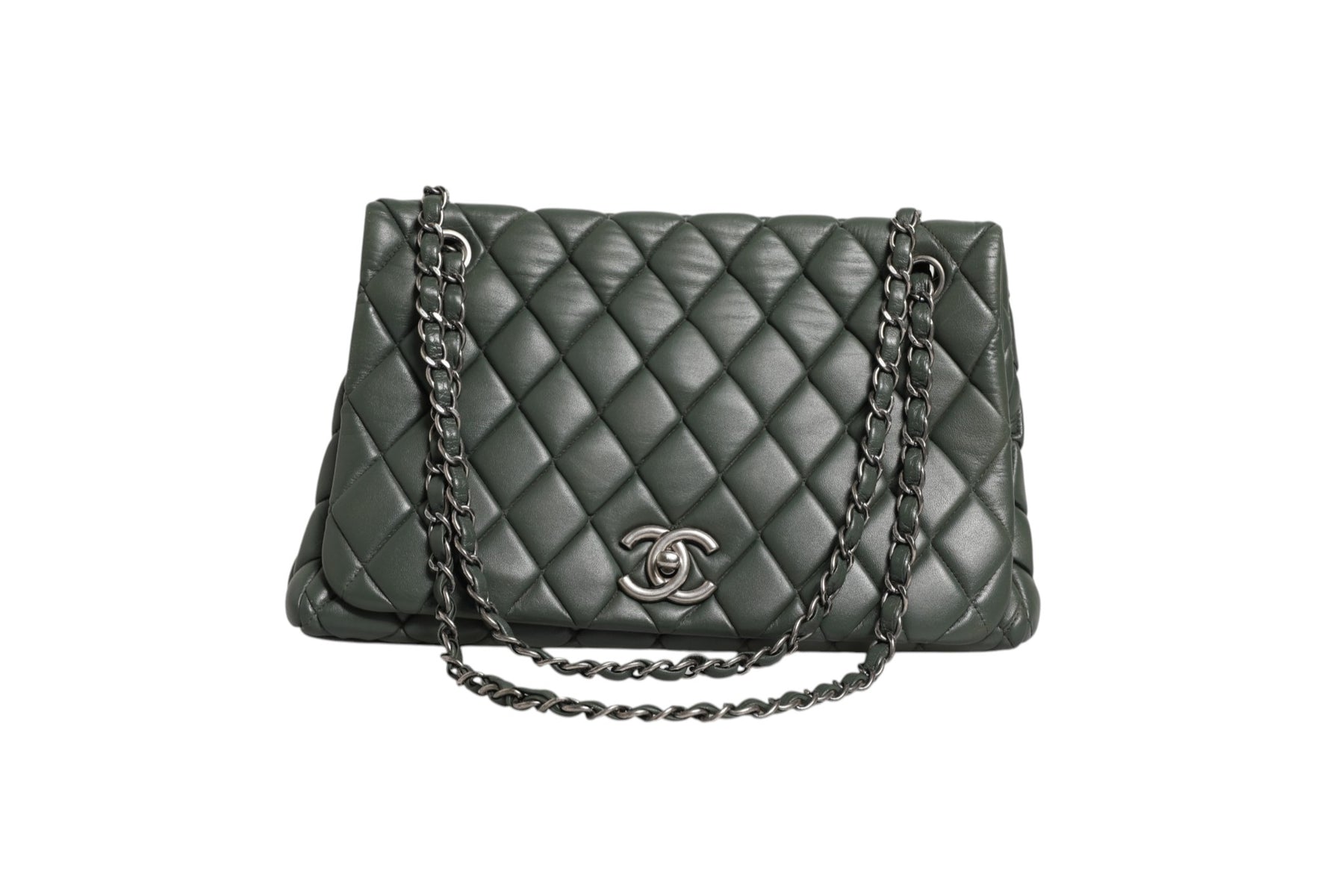 Chanel Quilted Lambskin Leather New Bubble Flap Bag | Regal Royce