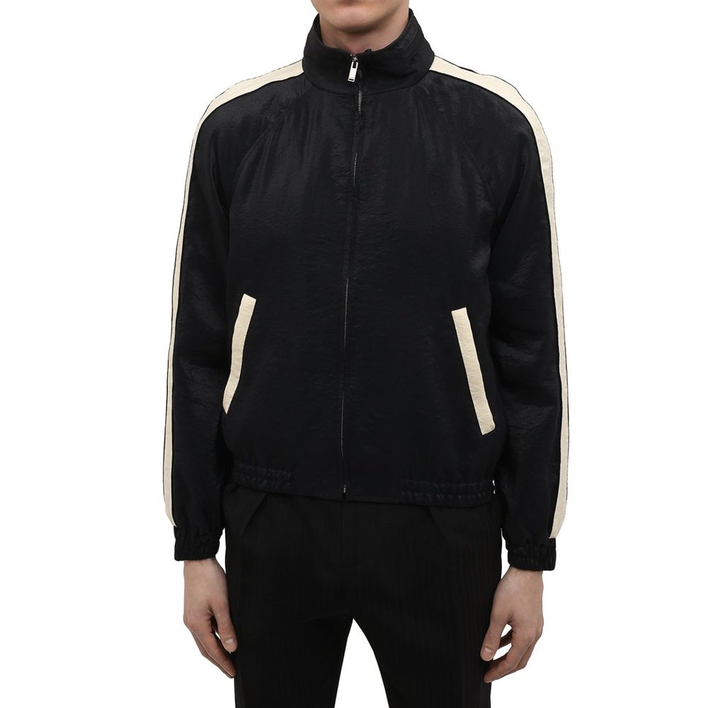Saint Laurent Black Polyamide Bomber | Regal Royce