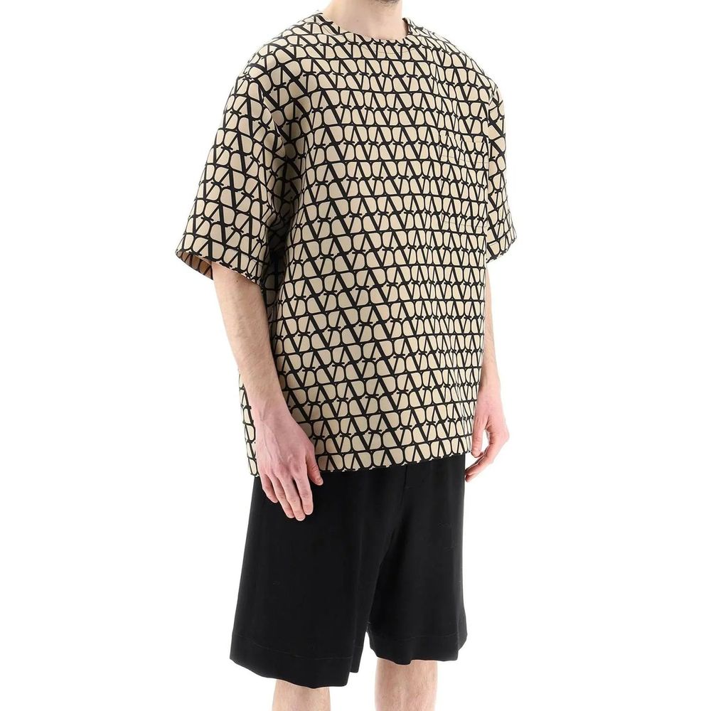 Valentino Brown Silk T-Shirt | Regal Royce