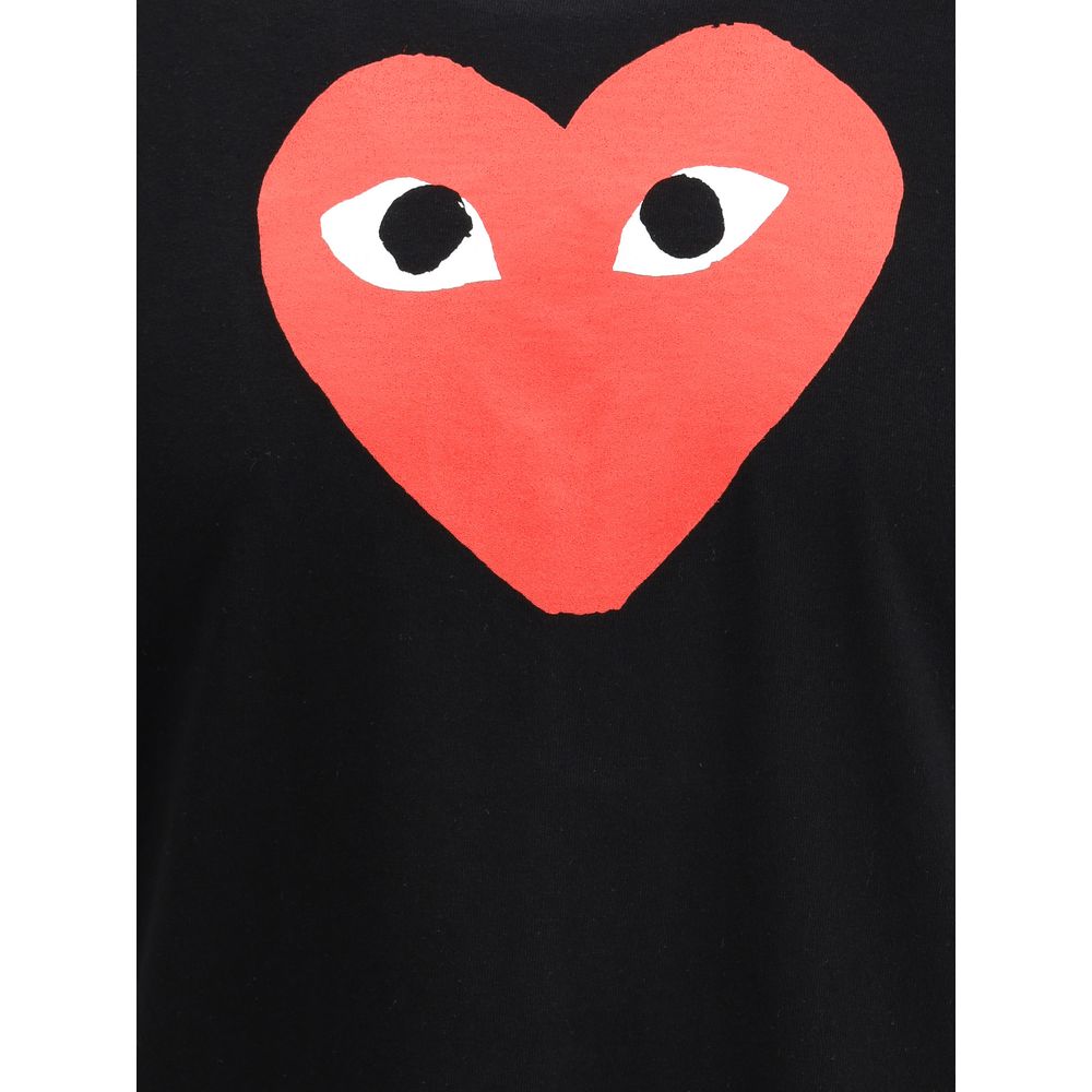 Comme Des Garçons Play Black Cotton T-Shirt | Regal Royce