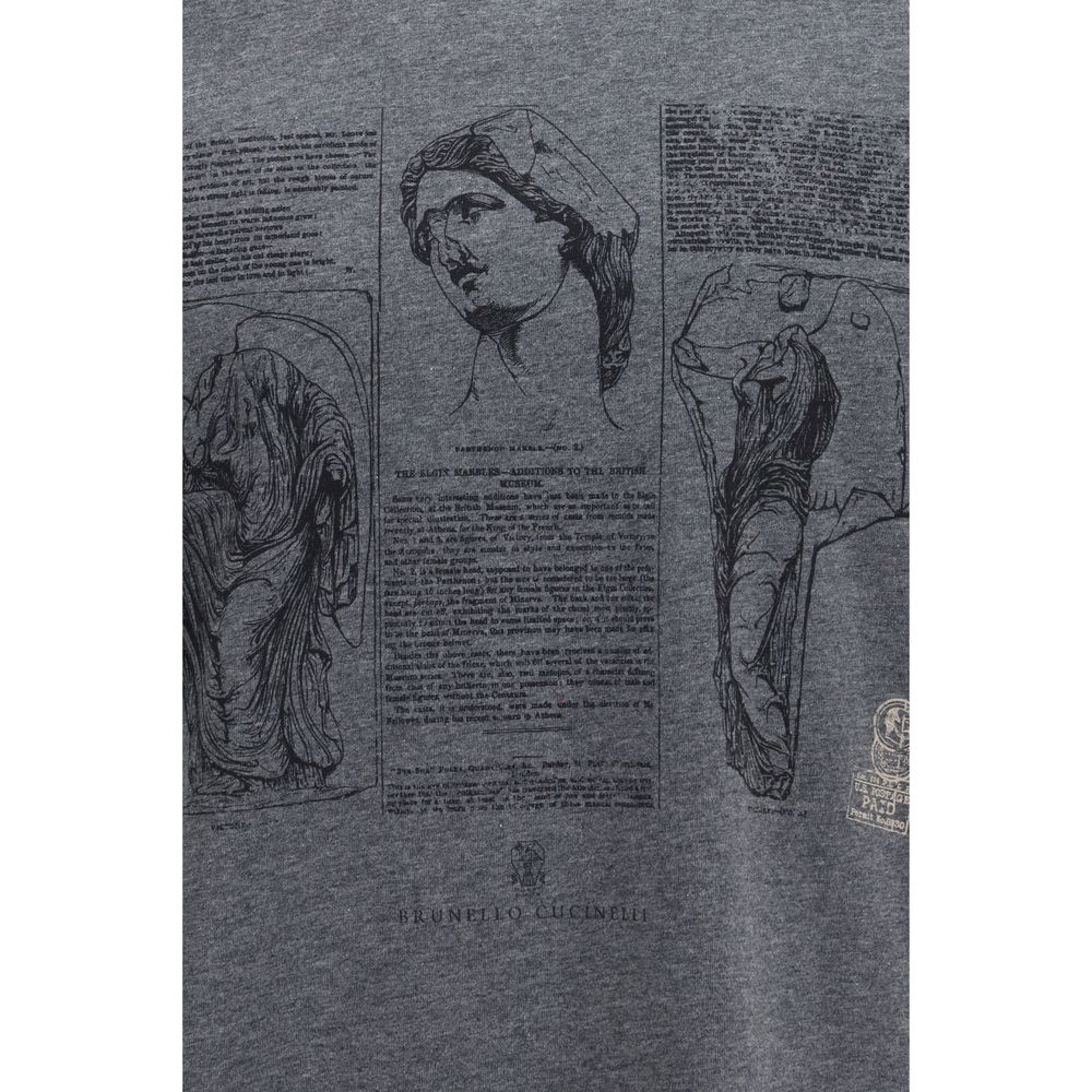 Brunello Cucinelli Blue Cotton T-Shirt | Regal Royce
