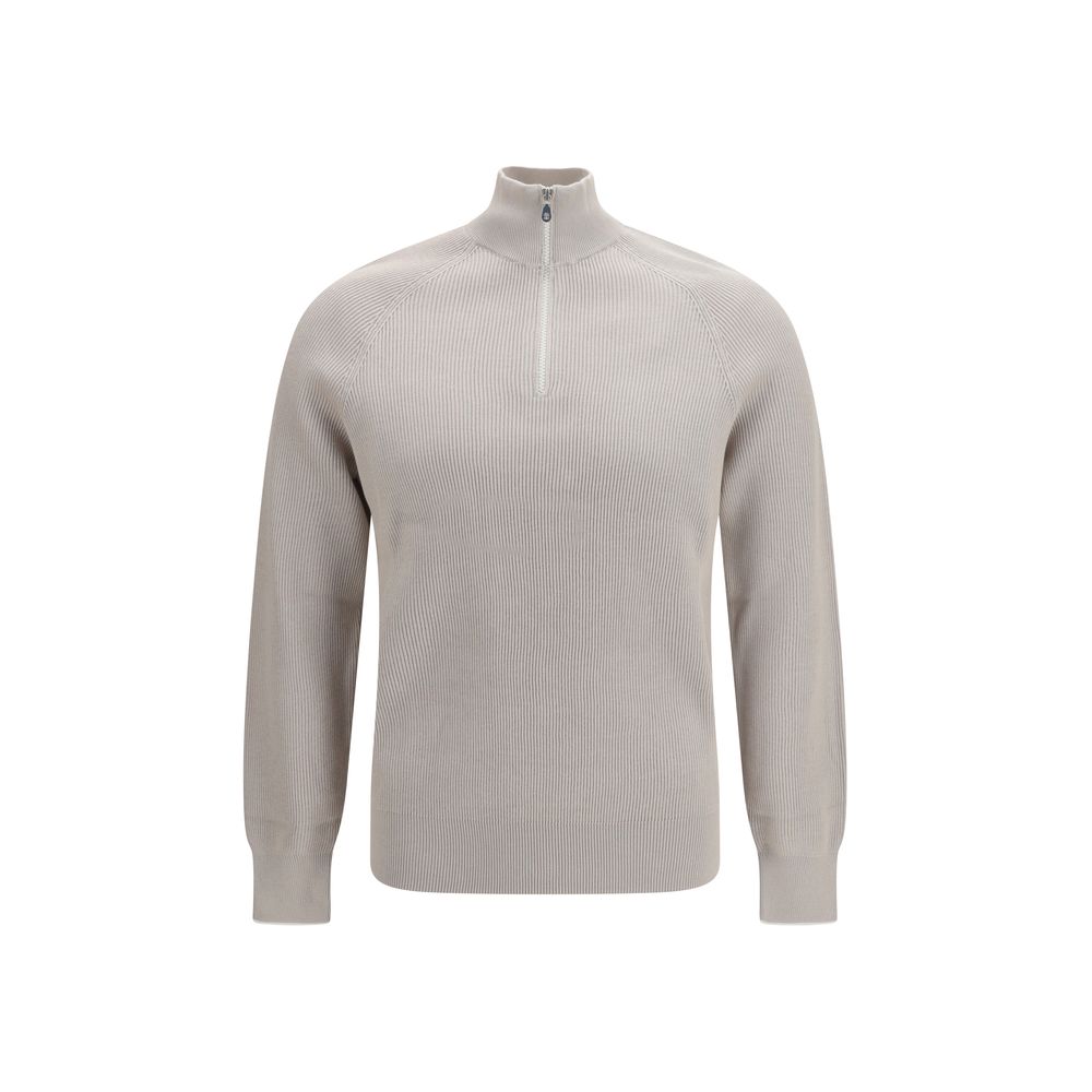 Brunello Cucinelli Beige Cotton Sweatshirt | Regal Royce