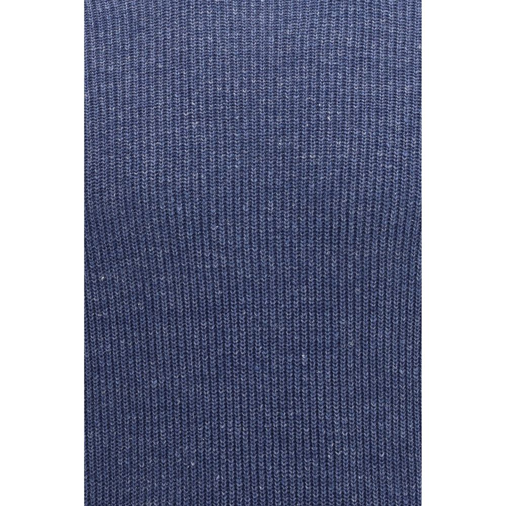 Brunello Cucinelli Blue Linen T-Shirt | Regal Royce