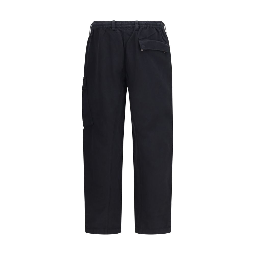 C.P. Company Black Cotton Cargo Pants | Regal Royce