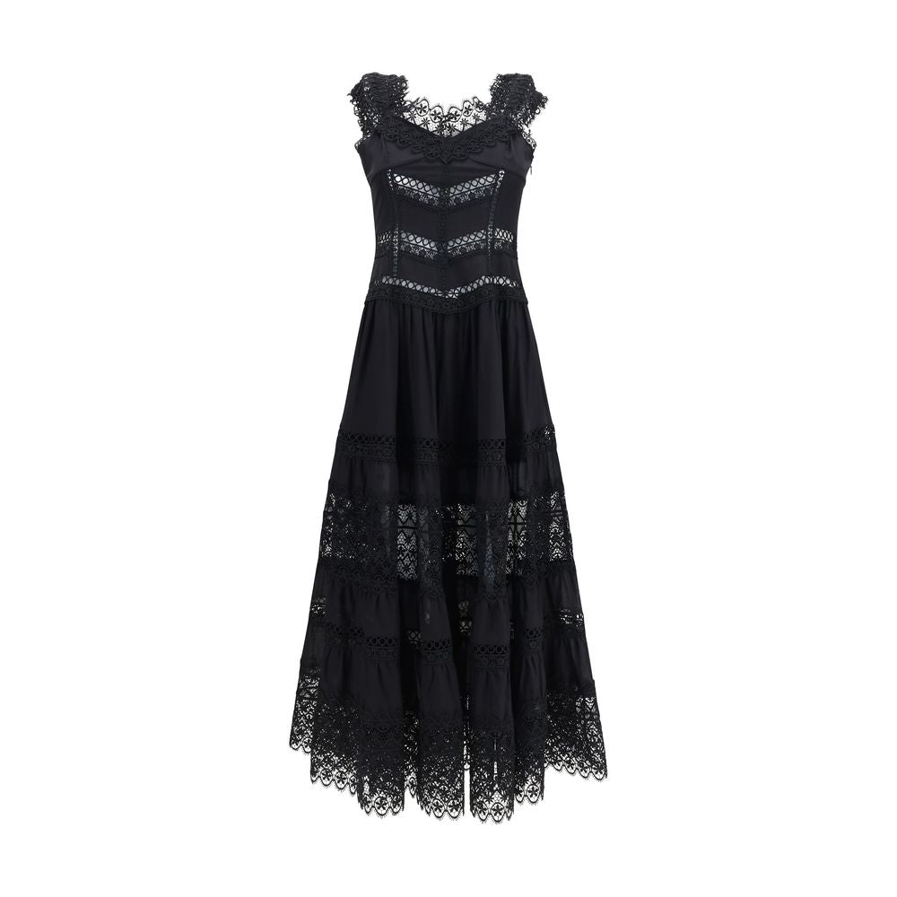 Charo Ruiz Black Cotton Casual Dress | Regal Royce