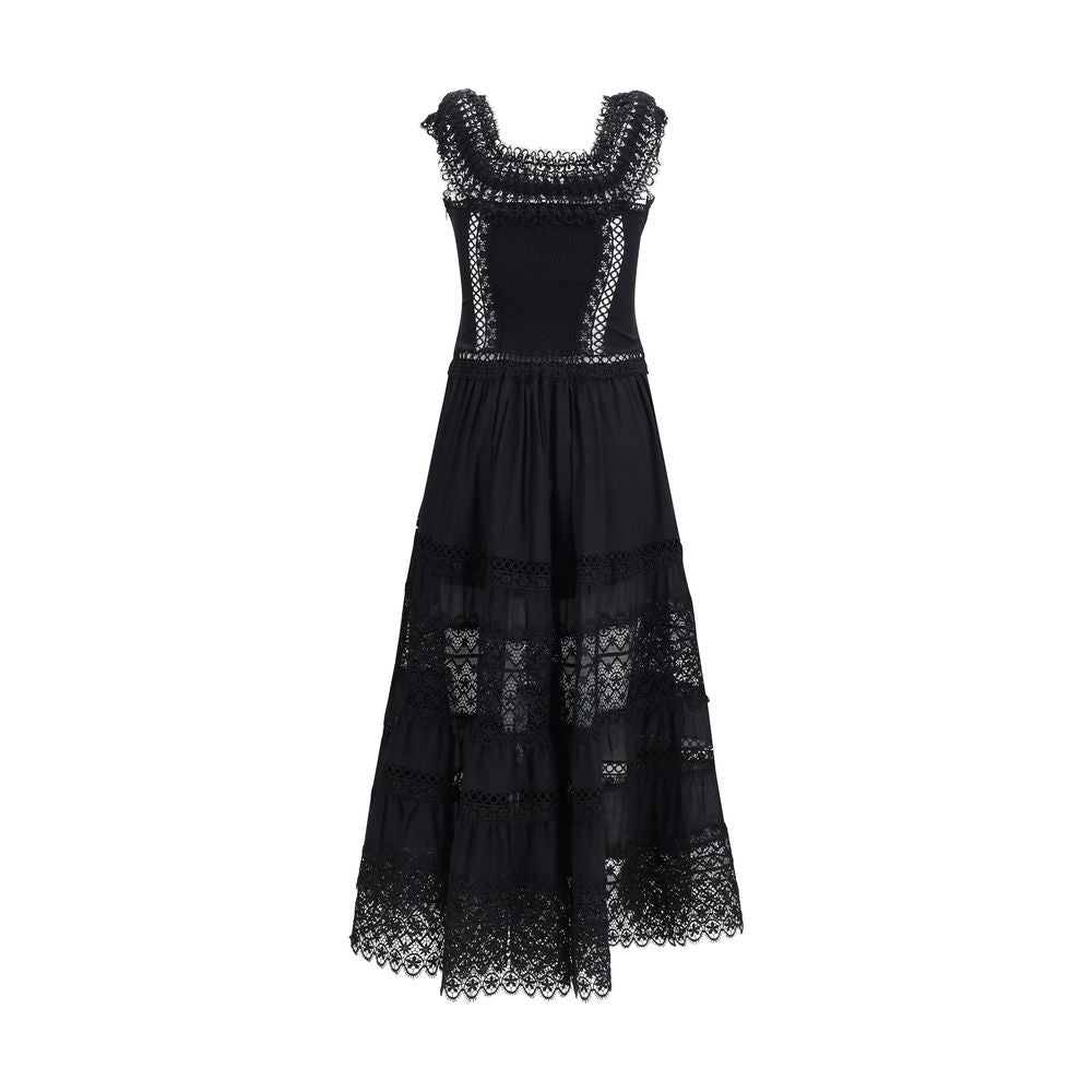 Charo Ruiz Black Cotton Casual Dress | Regal Royce