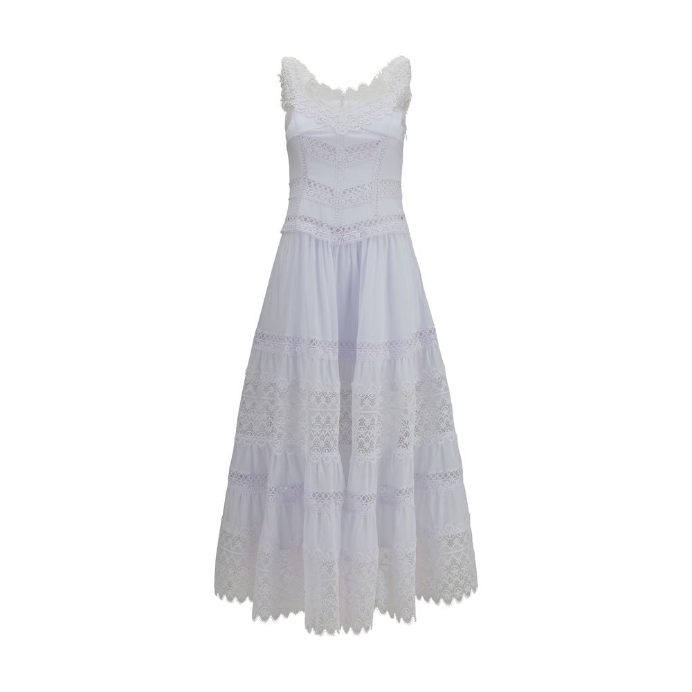 Charo Ruiz White Cotton Casual Dress | Regal Royce