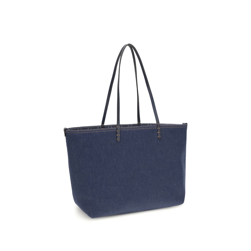 Fendi Blue Cotton Shoulder Bag | Regal Royce