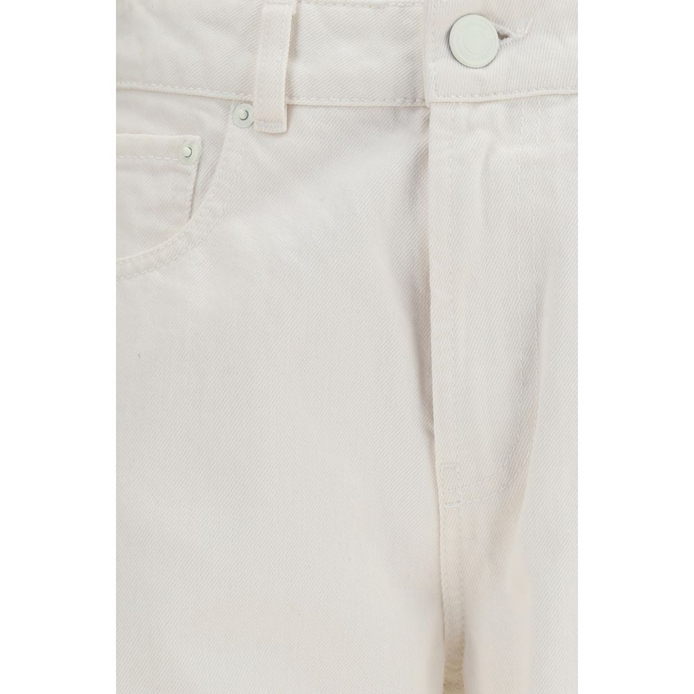 Ami Paris White Cotton Straight-Leg Jeans | Regal Royce