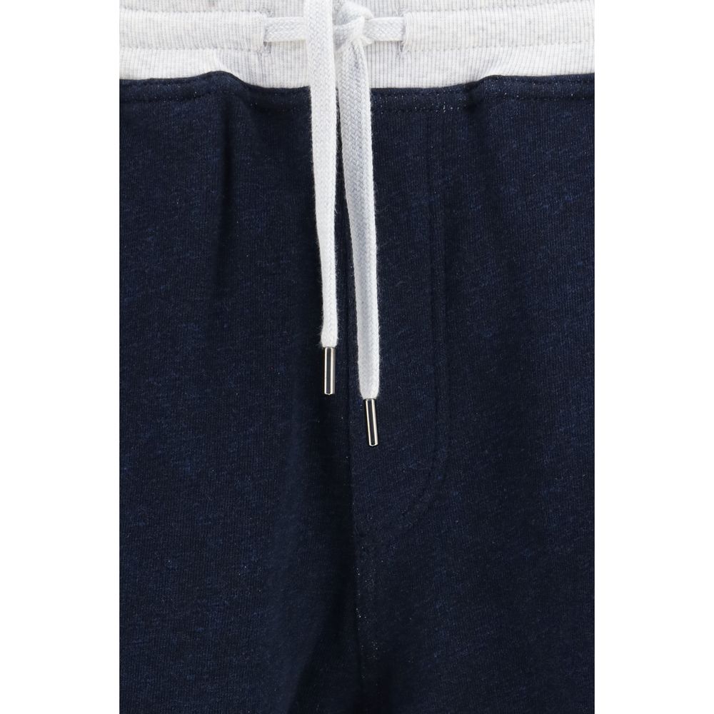 Brunello Cucinelli Blue Cotton Joggers (Workout Pants) | Regal Royce