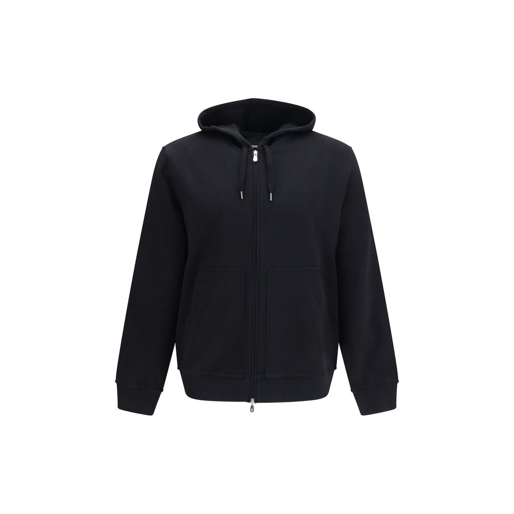 Brunello Cucinelli Black Cotton Sweatshirt | Regal Royce