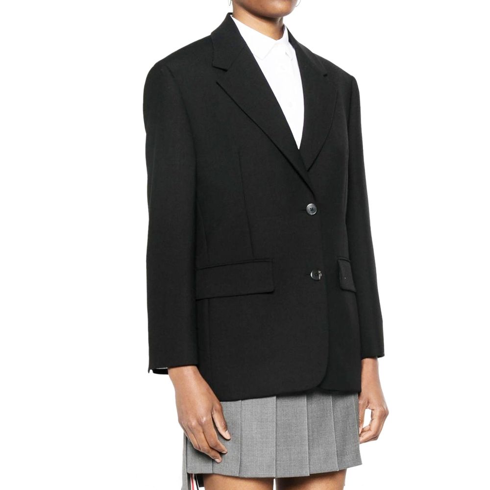 Prada Black Virgin Wool Blazer | Regal Royce