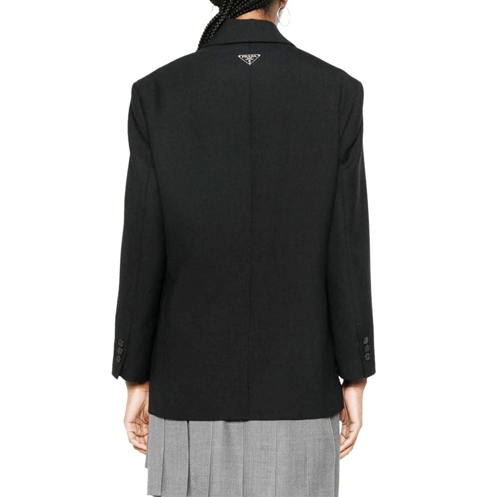 Prada Black Virgin Wool Blazer | Regal Royce