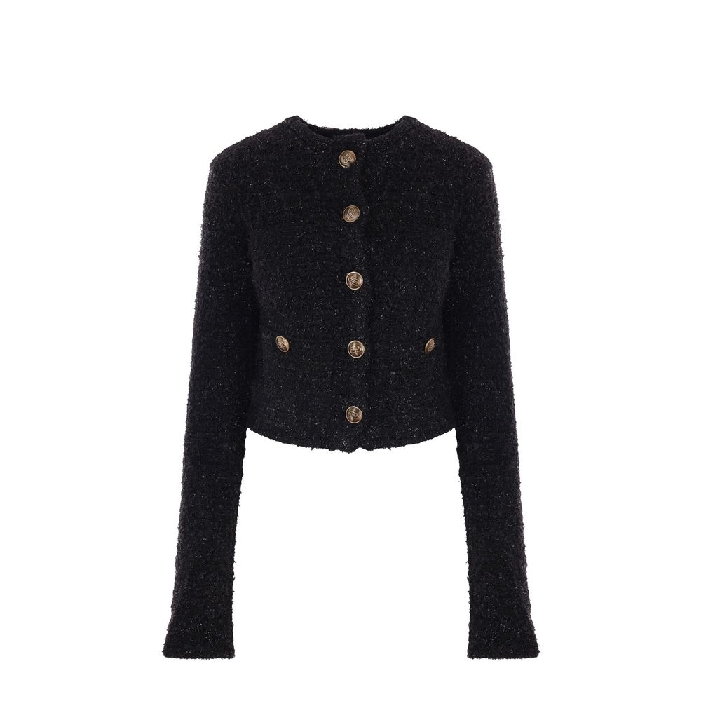 Balenciaga Black Cotton Cardigan | Regal Royce