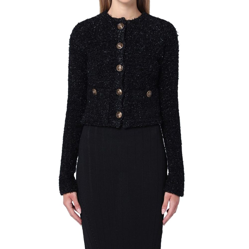 Balenciaga Black Cotton Cardigan | Regal Royce
