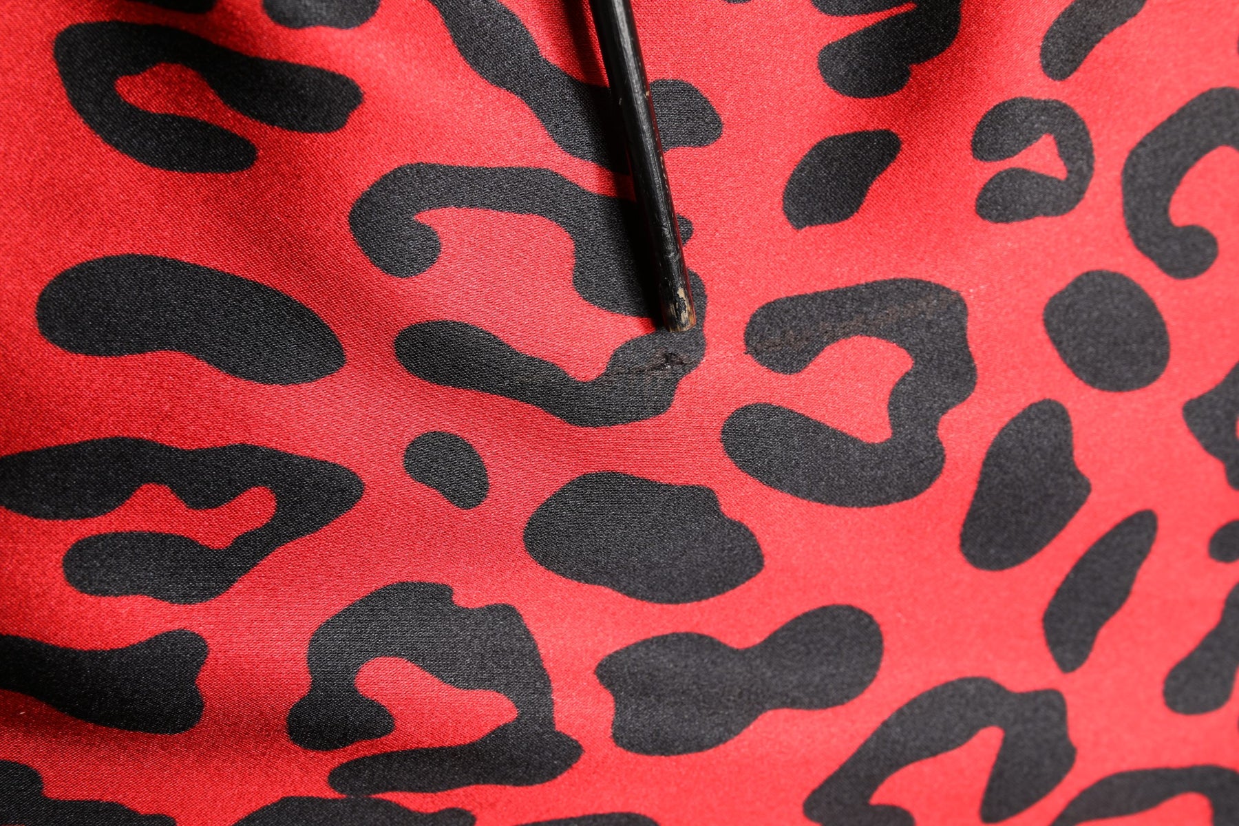 Dolce & Gabbana Red Leopard Print Silk Side Slit Maxi Dress | Regal Royce