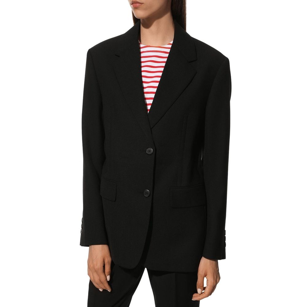 Prada Black Fleece Wool Coat | Regal Royce