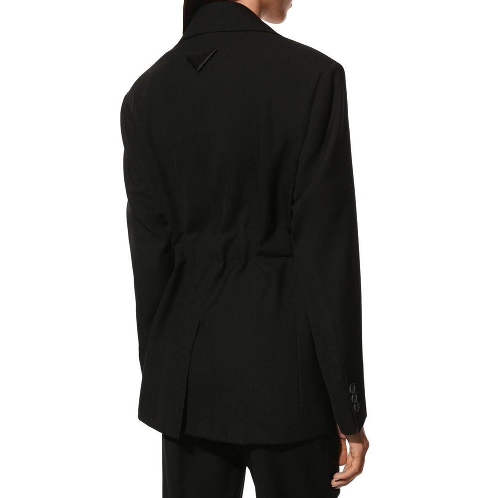 Prada Black Fleece Wool Coat | Regal Royce