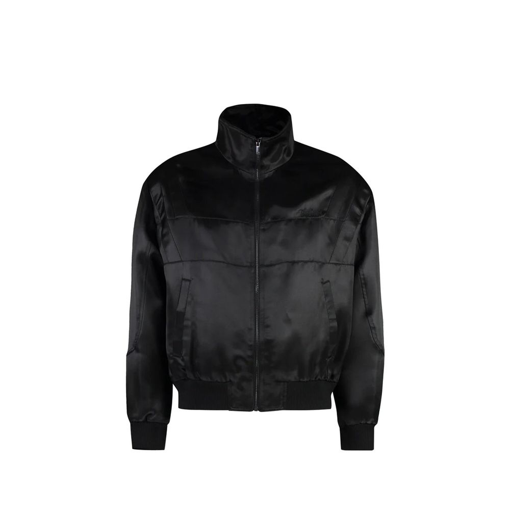 Saint Laurent Black Silk Bomber | Regal Royce