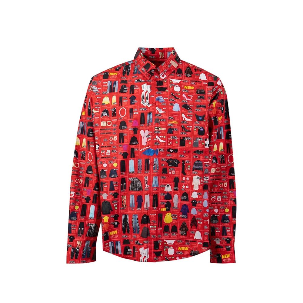 Balenciaga Multicolor Cotton Pattern Shirt | Regal Royce
