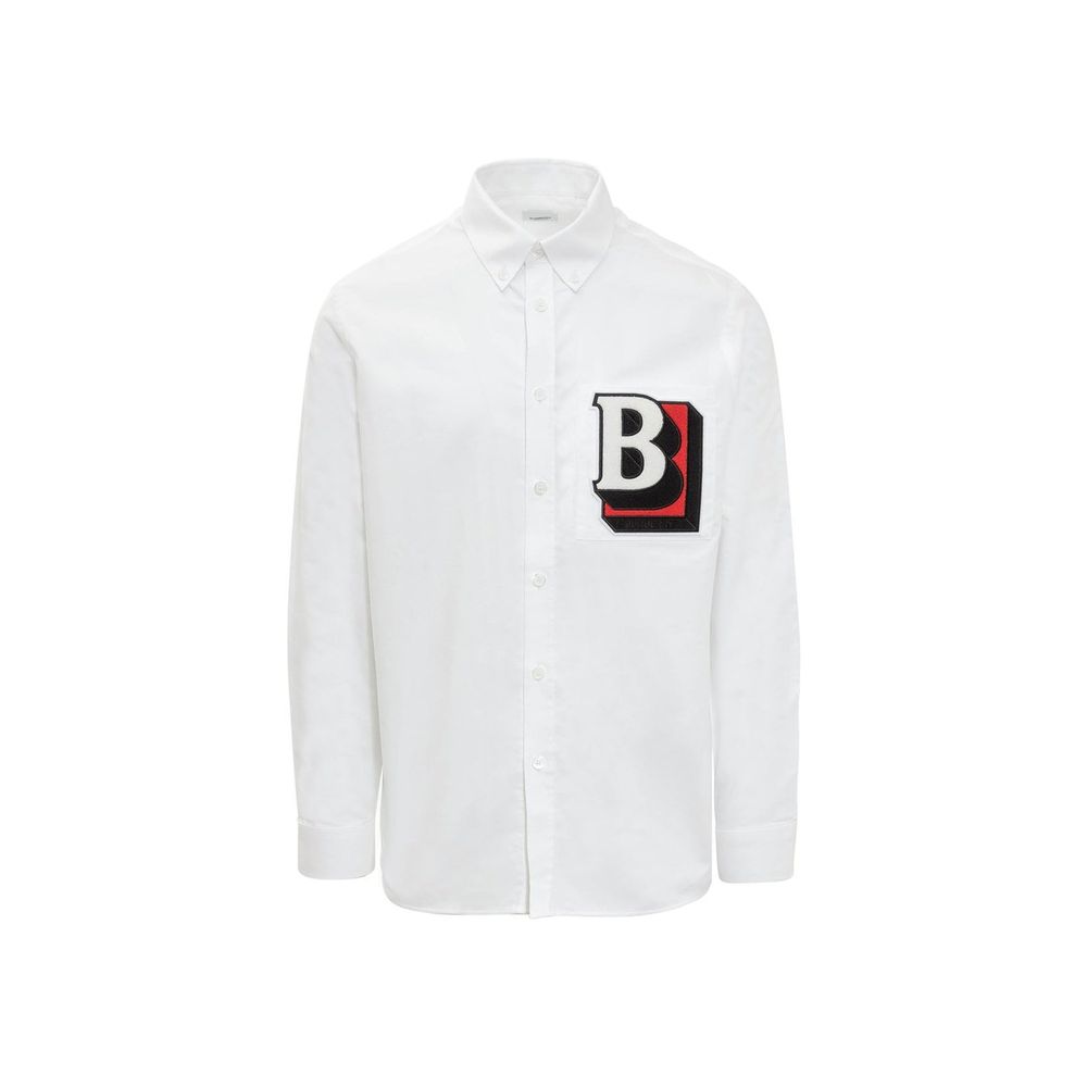 Burberry White Cotton Dress Shirt | Regal Royce