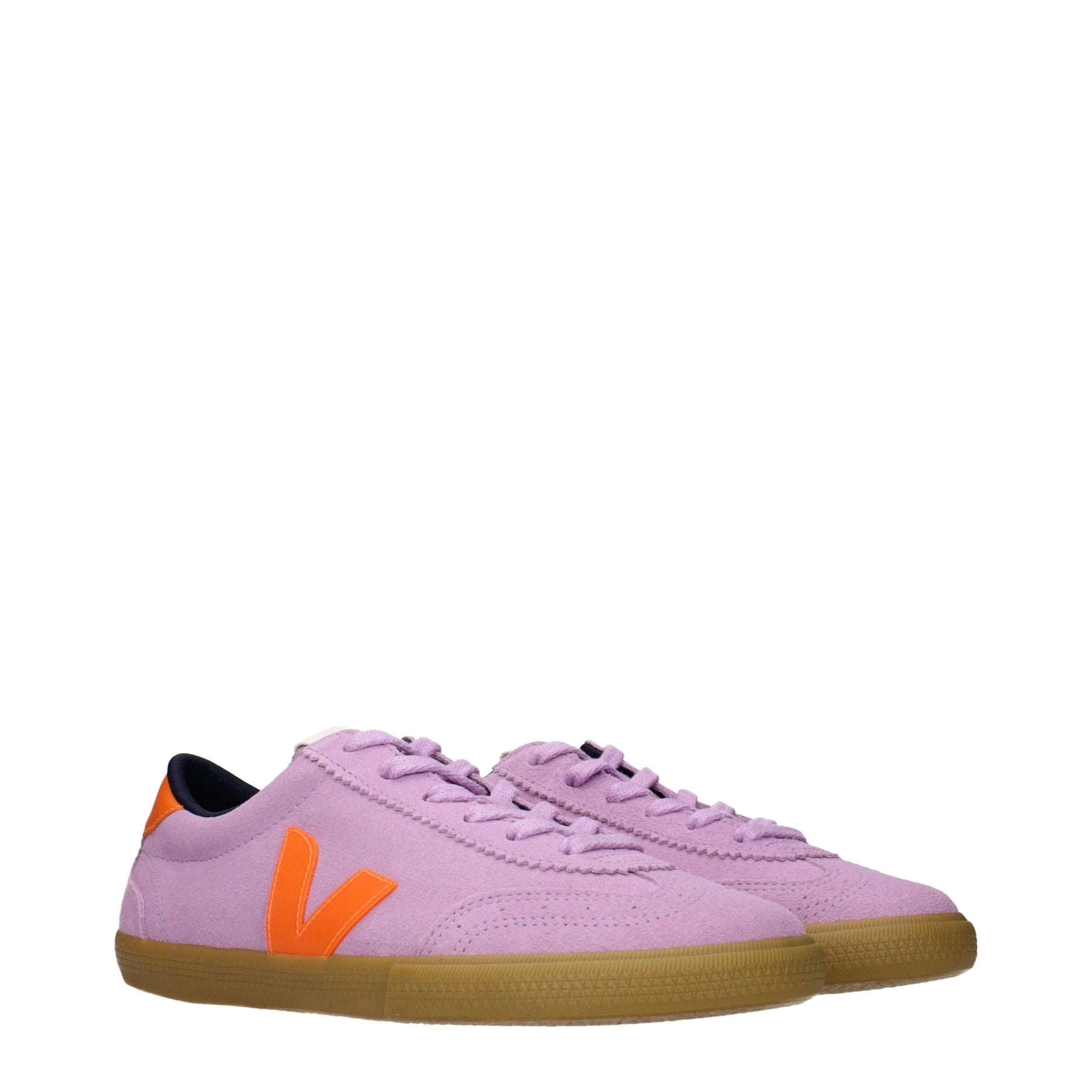Veja Pink Leather Low Top Sneakers | Regal Royce