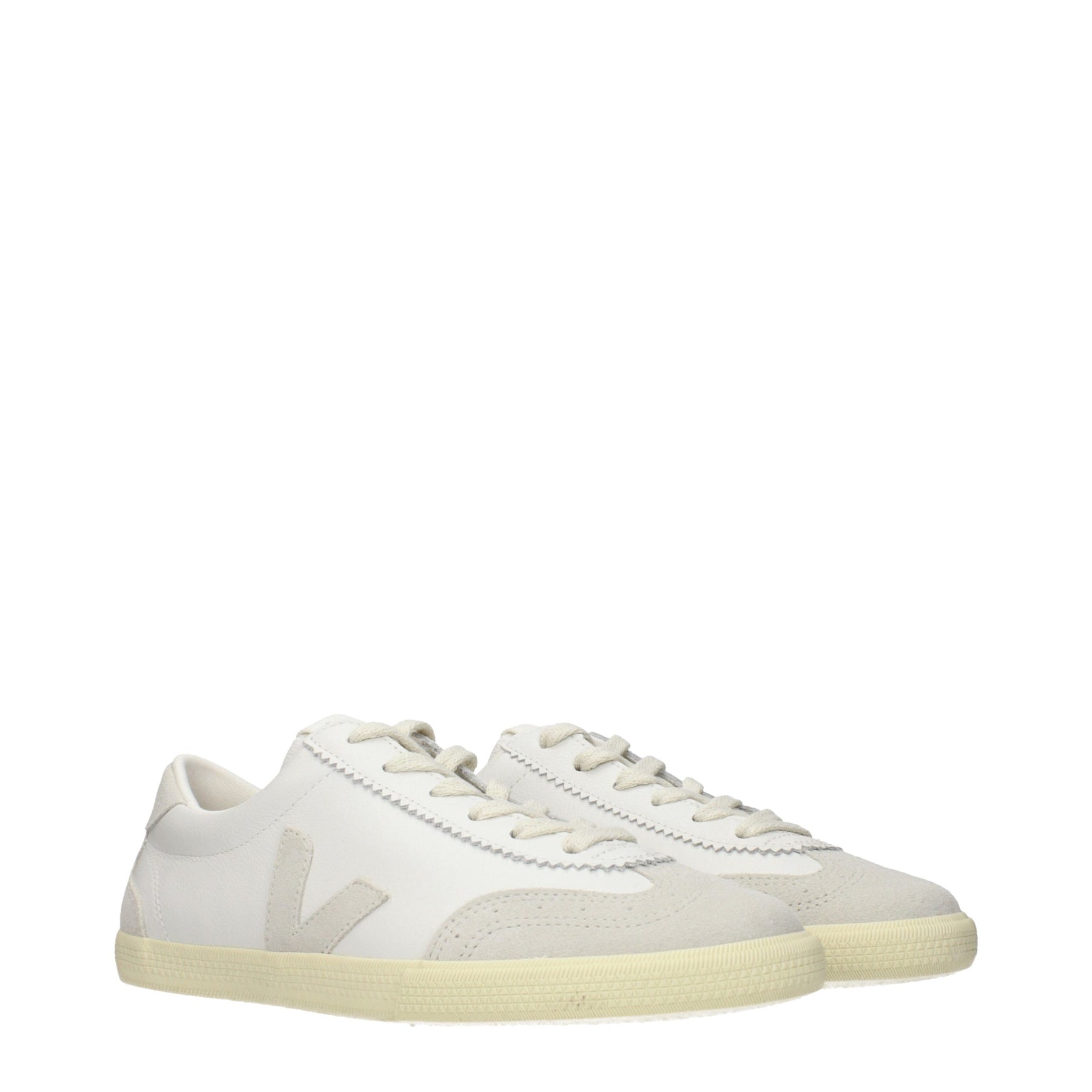 Veja White Leather Low Top Sneakers | Regal Royce
