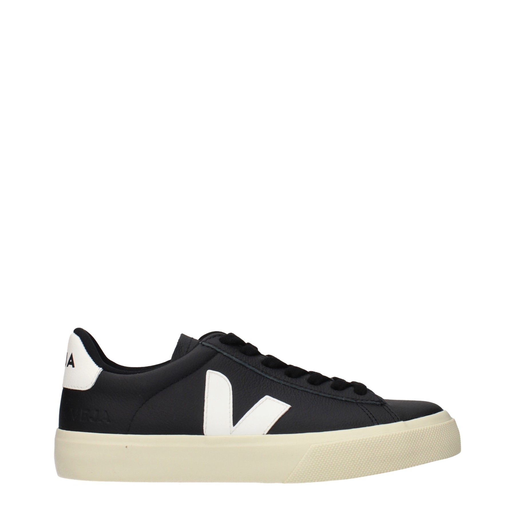 Veja Black Leather Low Top Sneakers | Regal Royce