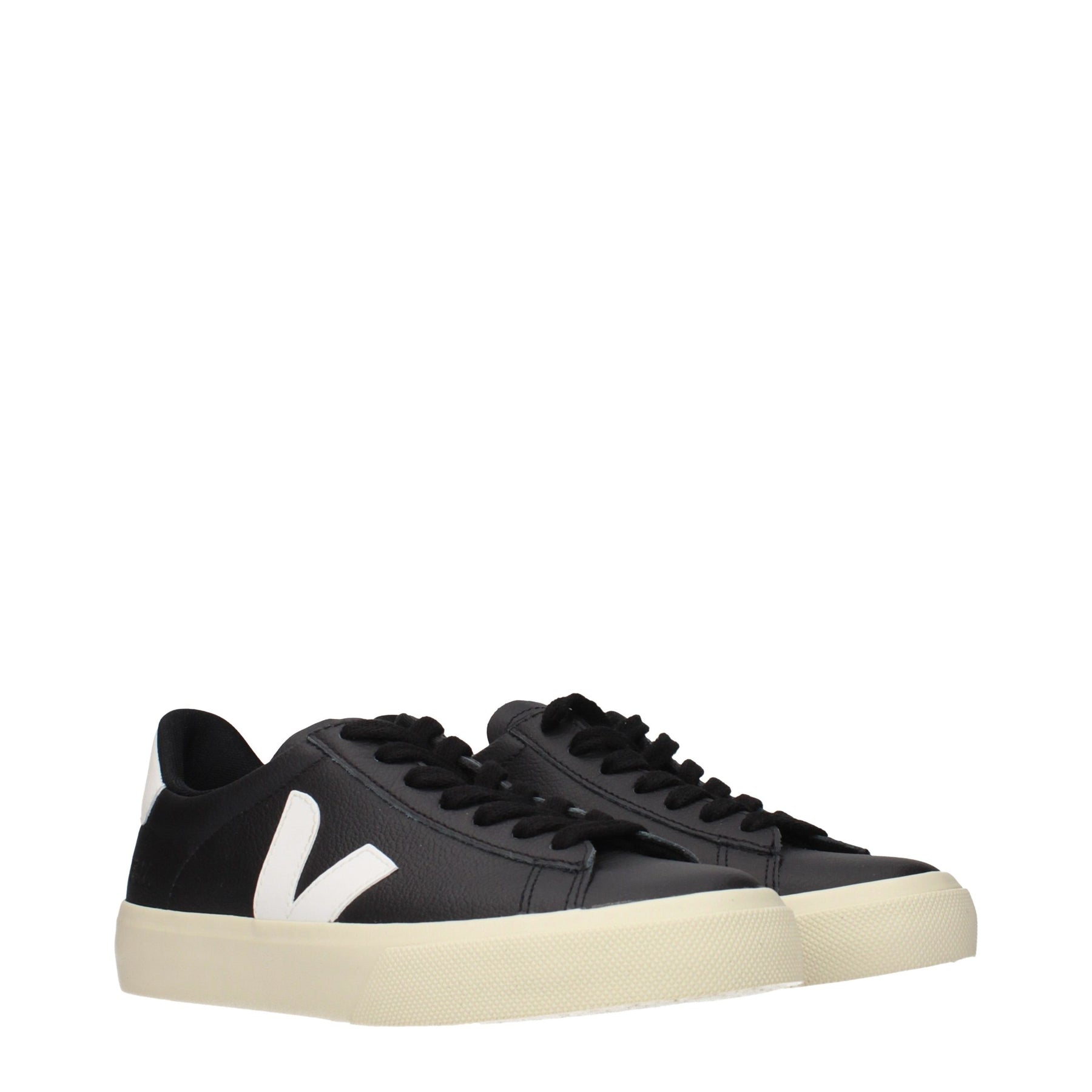 Veja Black Leather Low Top Sneakers | Regal Royce