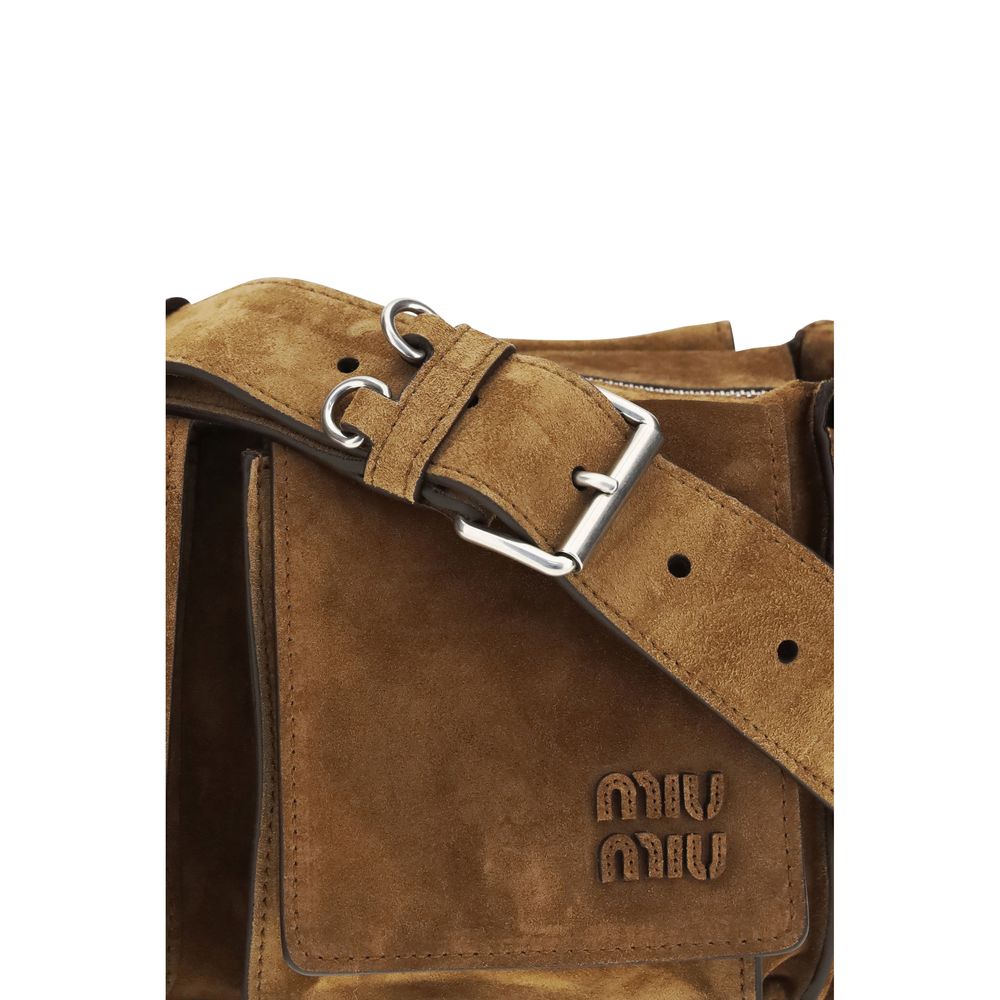 Miu Miu Brown Calf Leather Bos Taurus Shoulder Bag | Regal Royce