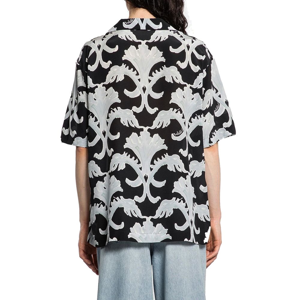 Valentino Black Silk Pattern Shirt | Regal Royce