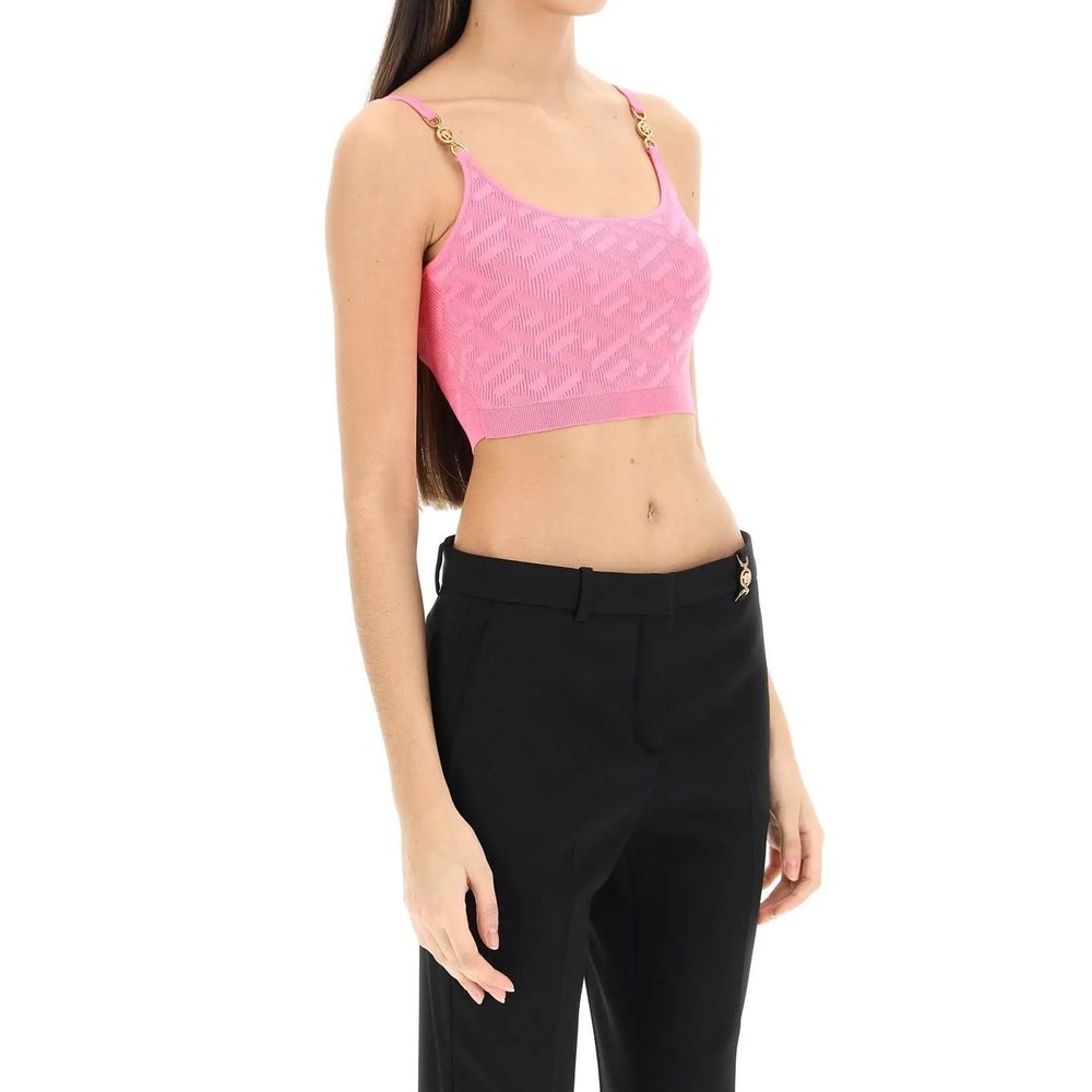 Versace Multicolor Elastane Tank Tops | Regal Royce