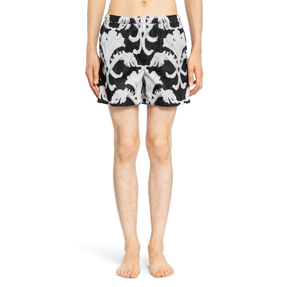 Valentino Black Polyamide Shorts | Regal Royce