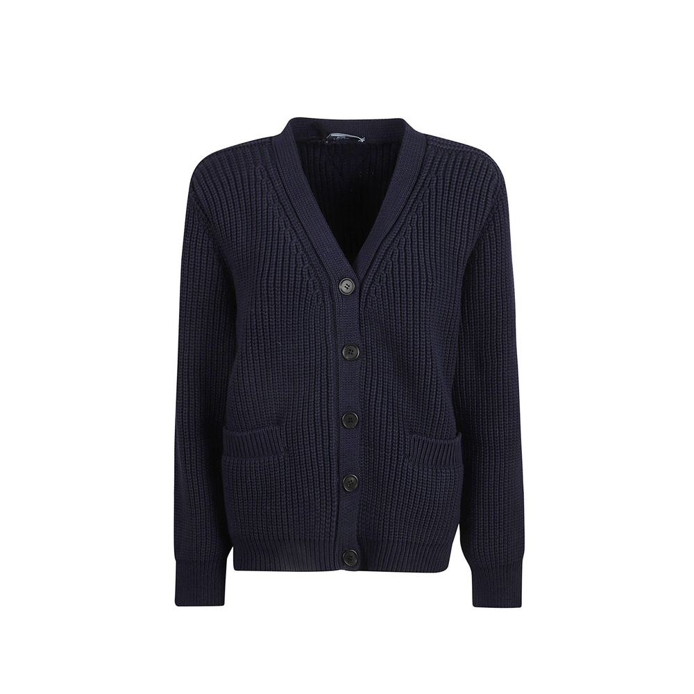 Prada Blue Cotton Cardigan | Regal Royce