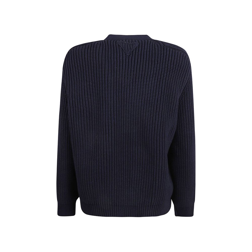 Prada Blue Cotton Cardigan | Regal Royce