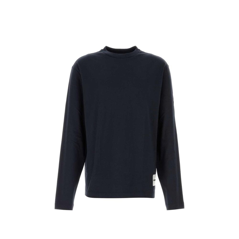 Jil Sander White Cotton Long Sleeve T-Shirt | Regal Royce