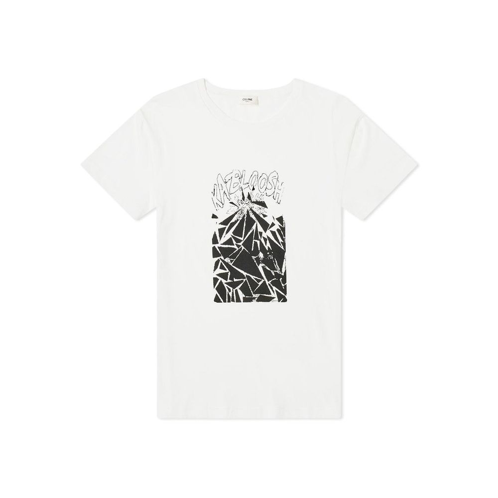 Celine White Cotton T-Shirt | Regal Royce