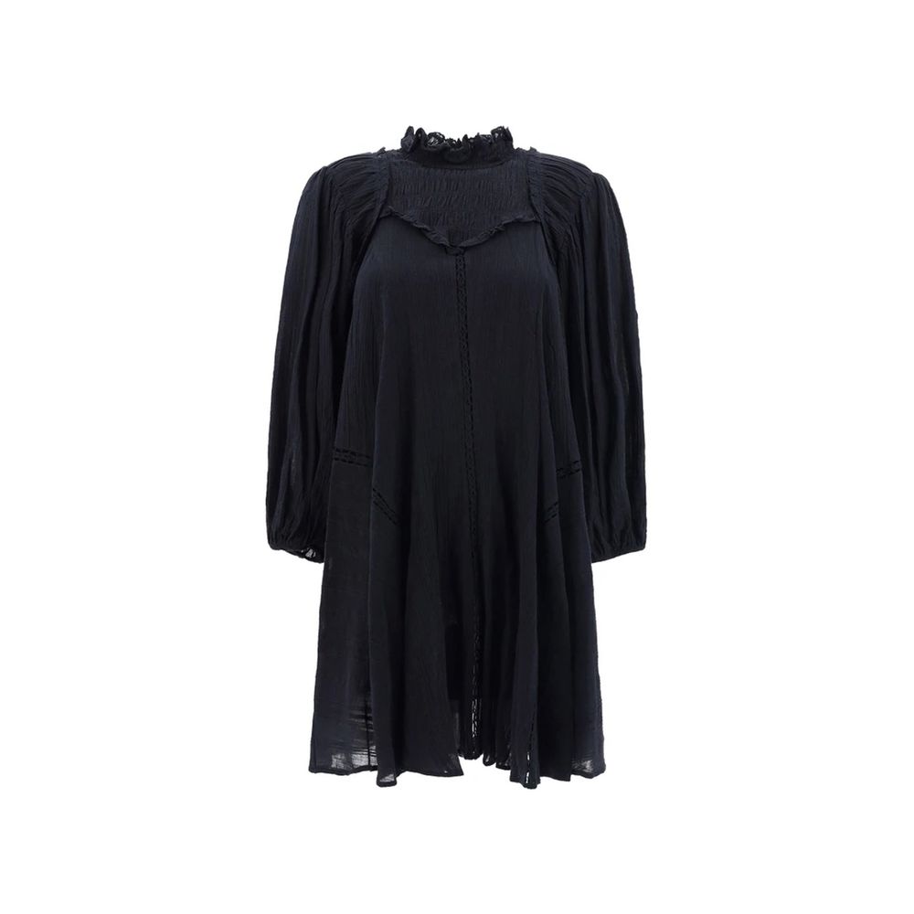 ISABEL MARANT ETOILE Black Cotton Casual Dress | Regal Royce