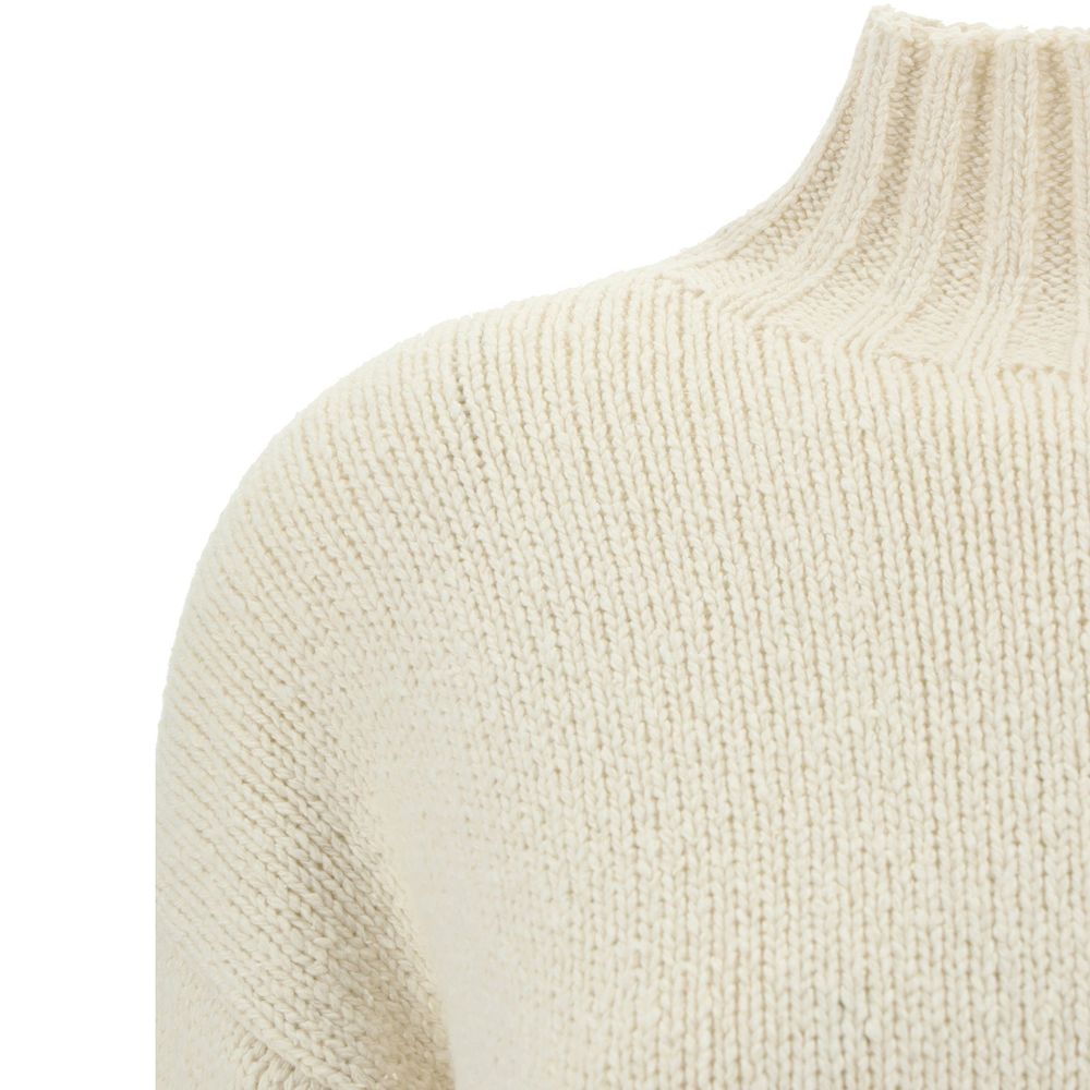 Jil Sander White Silk Sweatshirt | Regal Royce