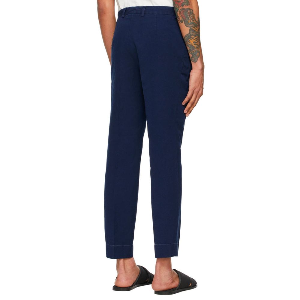 Maison Margiela Blue Cotton Casual Pants | Regal Royce