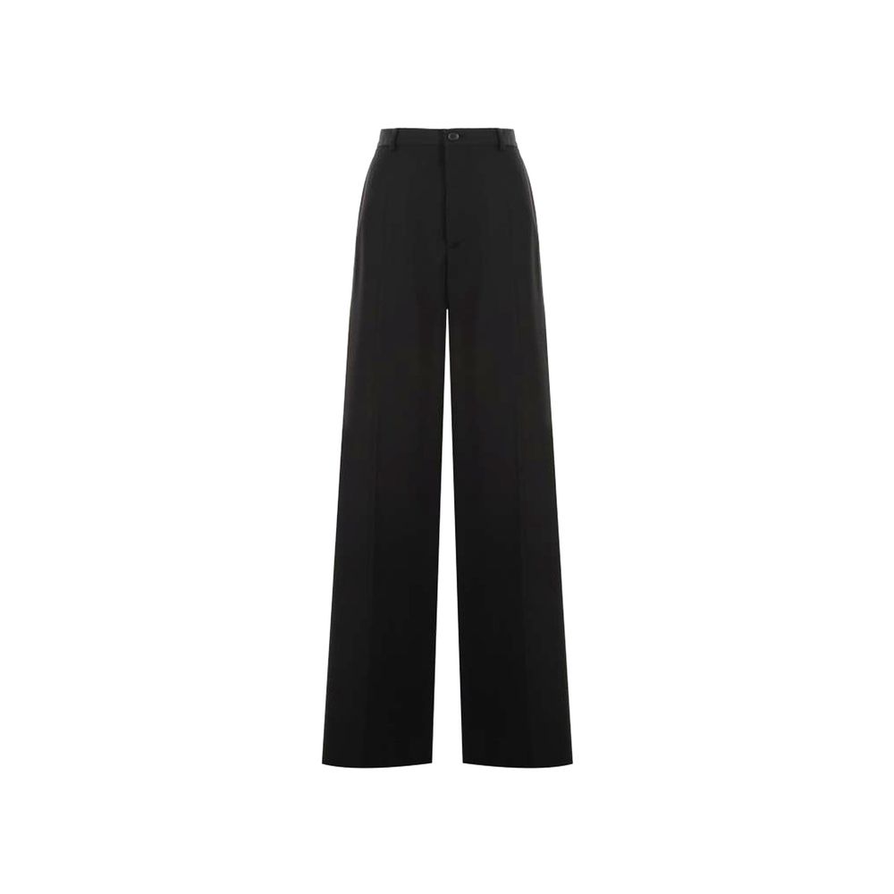 Balenciaga Black Wool Flared Pants | Regal Royce