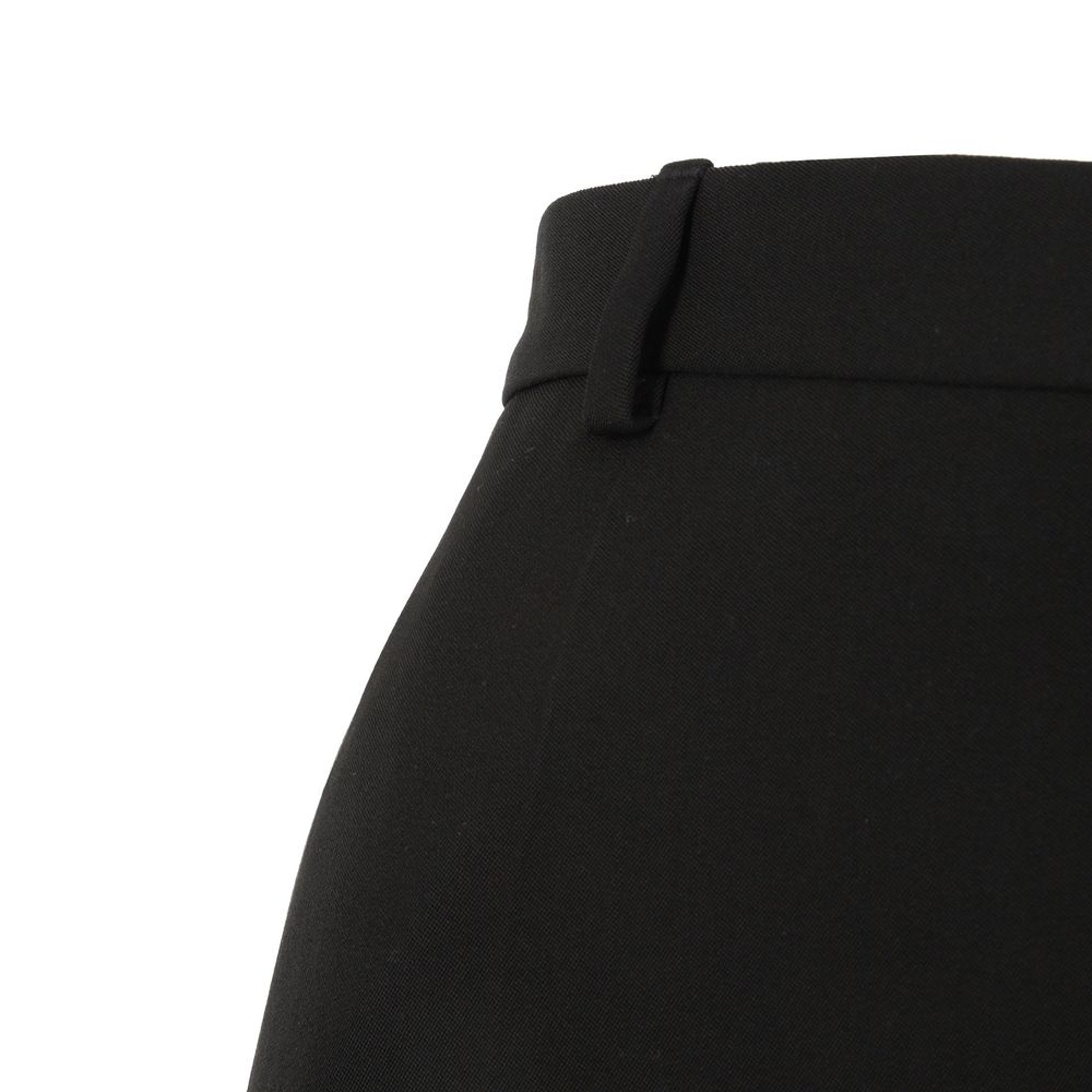 Balenciaga Black Wool Flared Pants | Regal Royce