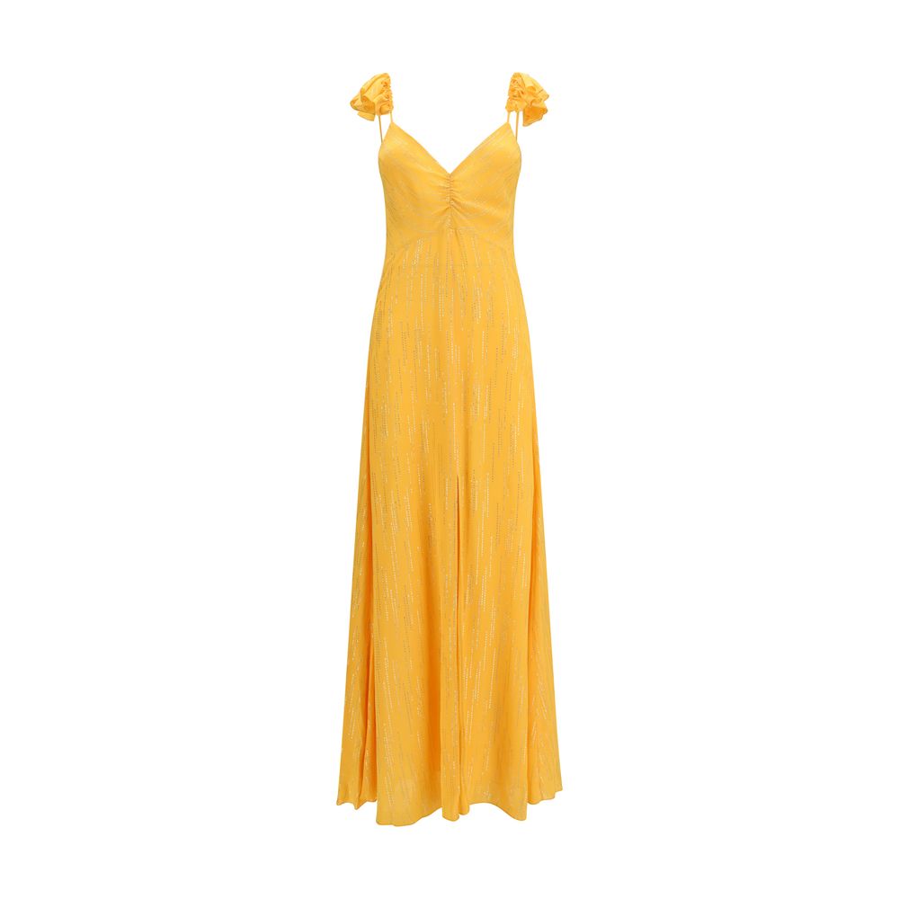 Forte_Forte Orange Viscose Casual Dress | Regal Royce
