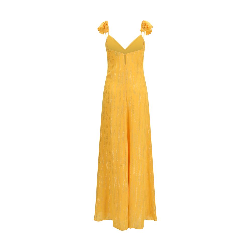 Forte_Forte Orange Viscose Casual Dress | Regal Royce