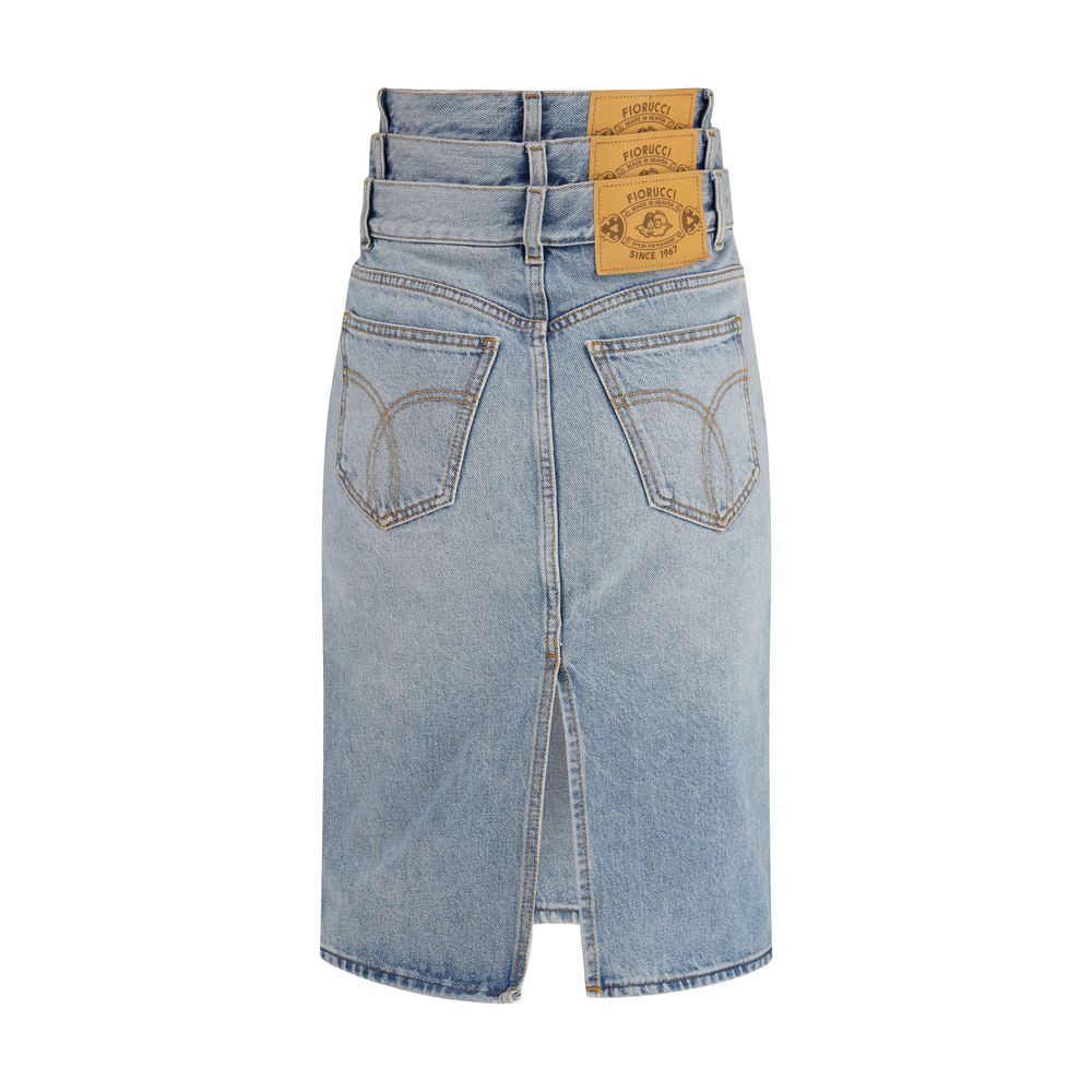 Fiorucci Blue Denim Skirt | Regal Royce