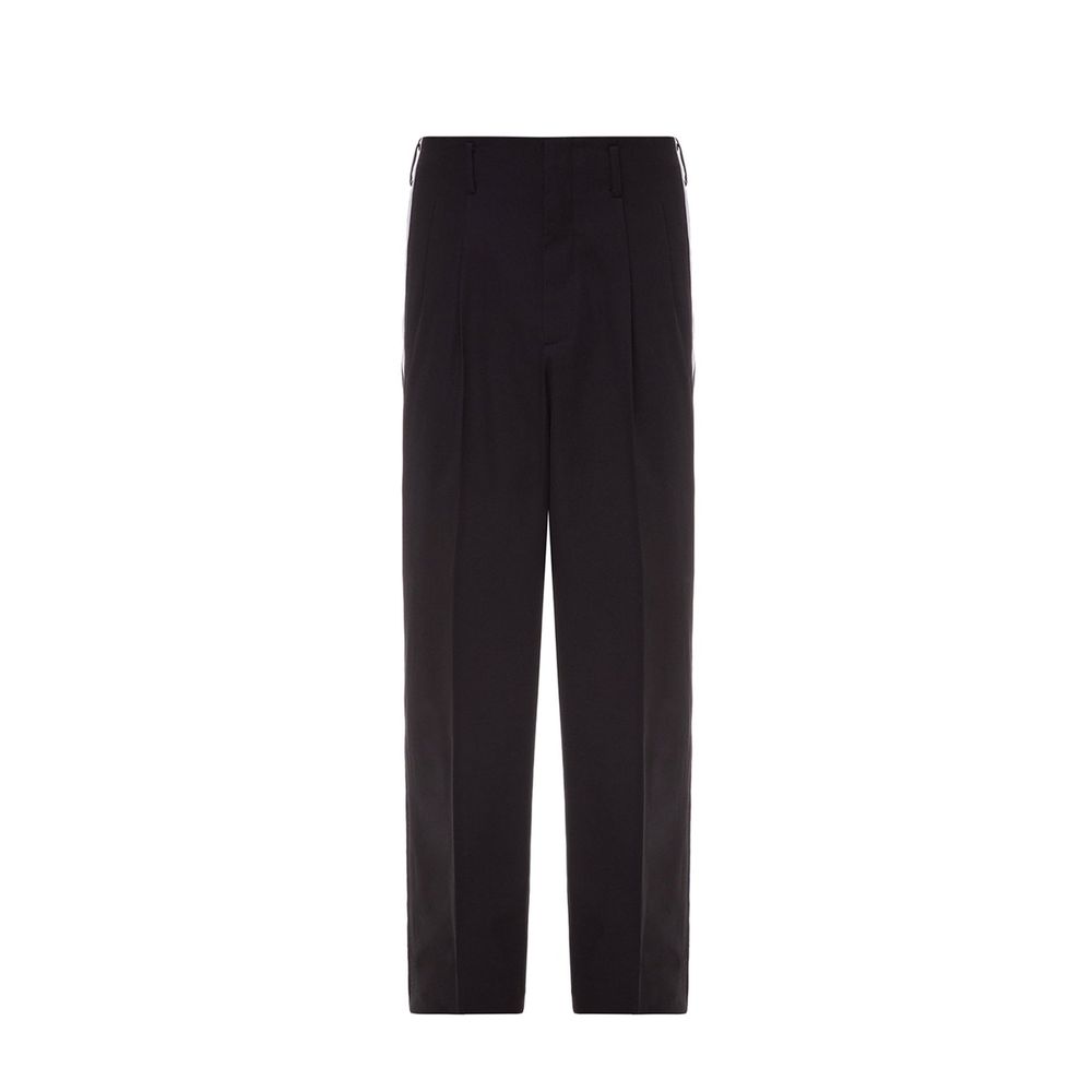 Dolce & Gabbana Black Cotton Casual Pants | Regal Royce