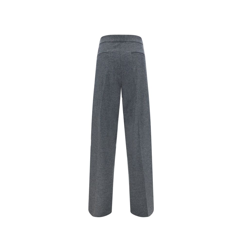 Jil Sander Gray Wool Casual Pants | Regal Royce